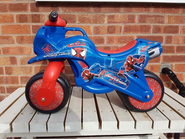 spiderman motorbike ride on
